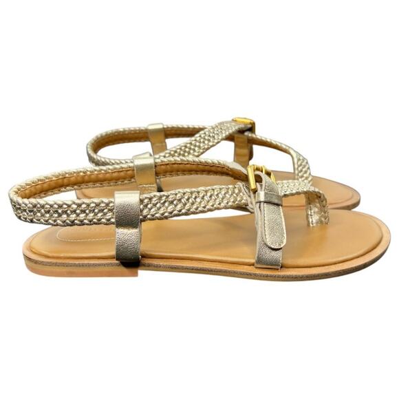 See by Chloé Nola Gold Sandals Size 37.5 / 7.5 - Picture 2 of 8